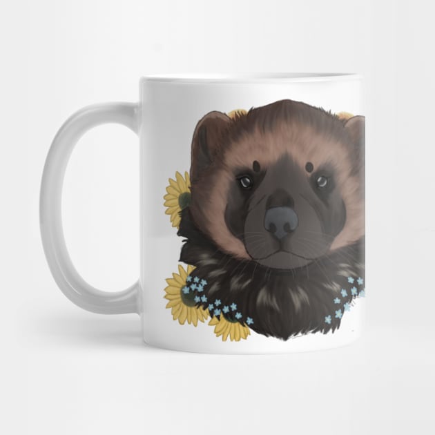 Floral Wolverine by TrapperWeasel